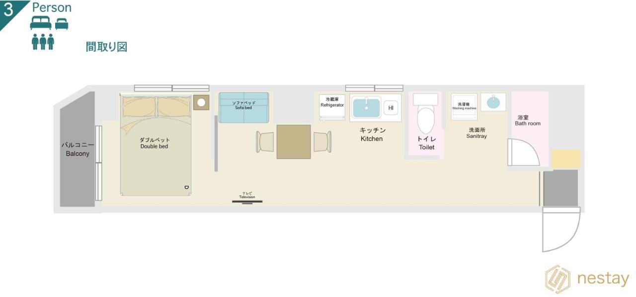 Nestay Shinjuku Apartmán Prefektura Tokio